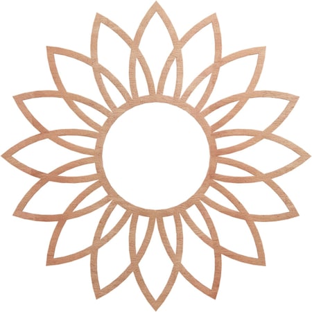 Ekena Millwork Daisy Wood Fretwork Pierced Ceiling Medallion, Cherry, 30"OD x 10 1/2"ID x 1/4"T CMWP30X30X0250DACH